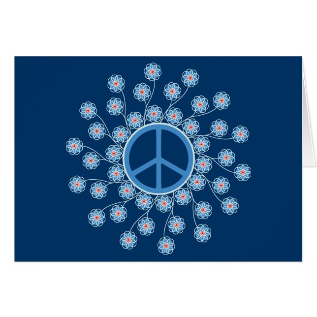 Peace Symbol Flowers (Front Horizontal)