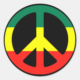 Peace Symbol for the World! Classic Round Sticker
