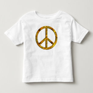 PEACE symbol - GOLD Toddler T-shirt