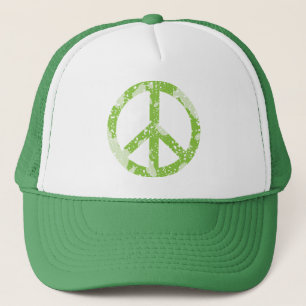 Peace Symbol (Green) Trucker Hat
