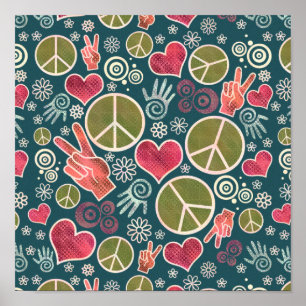 Peace Symbol Hipster Pacifism Sign Design