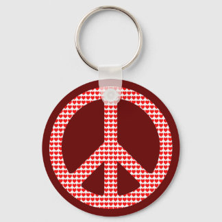 Peace Symbol Keychain