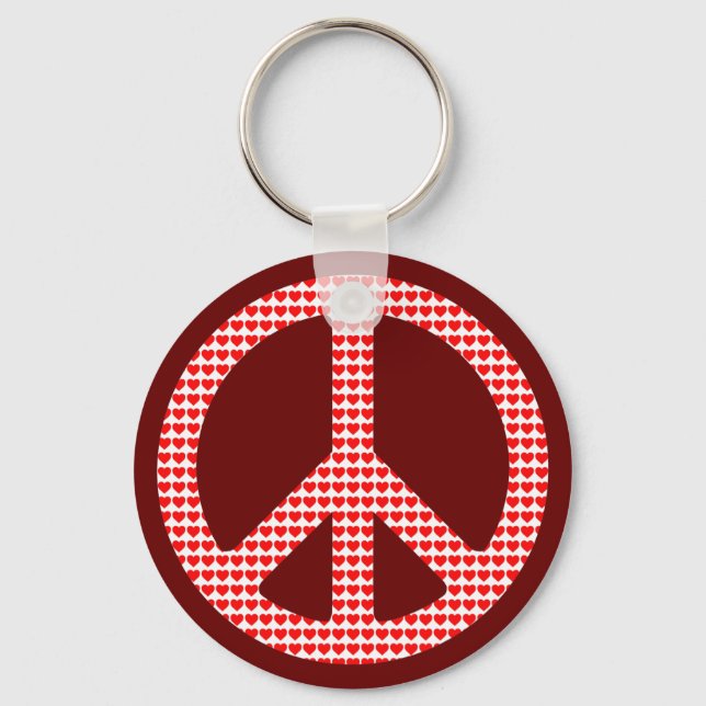 Peace Symbol Keychain (Front)