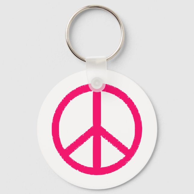 peace symbol keychain (Front)