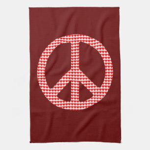 Peace Symbol Kitchen Towel