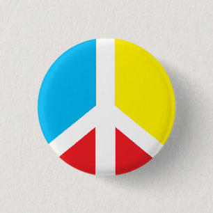 Peace Symbol Mini-button 1 Inch Round Button