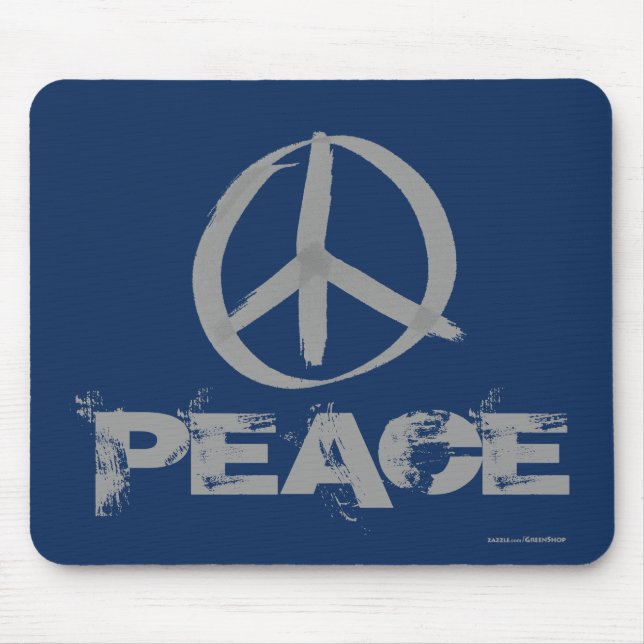 Peace Symbol Mouse Pad (Front)