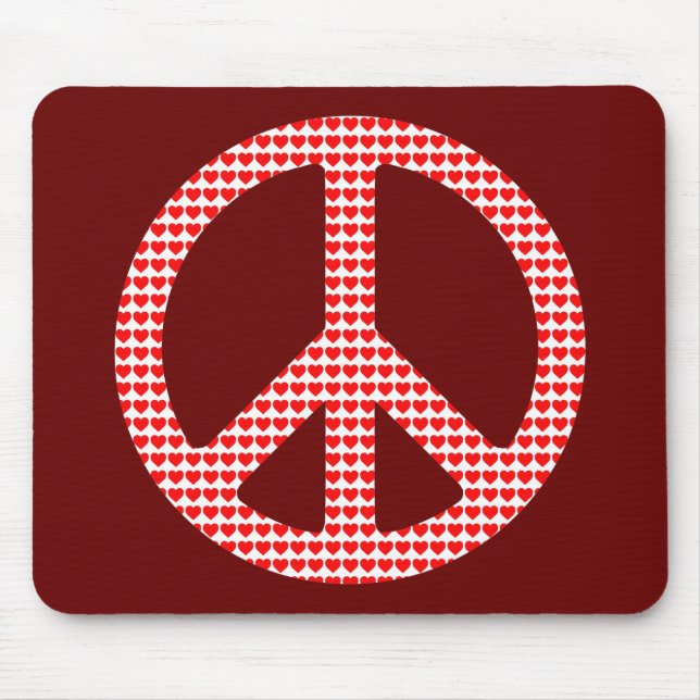 Peace Symbol Mouse Pad (Front)