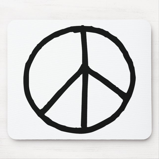 Peace Symbol Mouse Pad (Front)