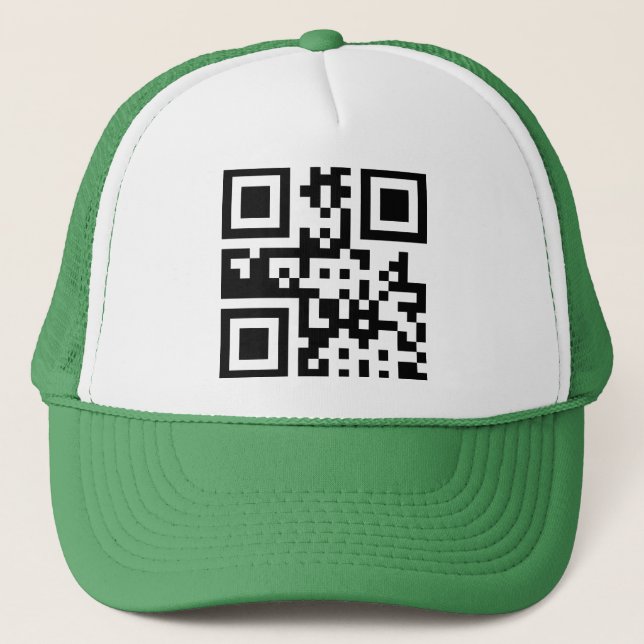Peace ☮ Symbol -- QR Code Trucker Hat (Front)