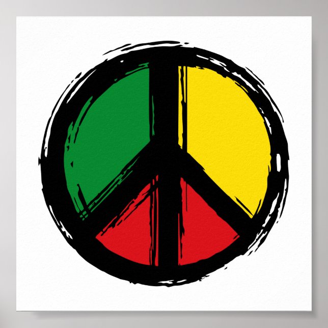 Peace Symbol Reggae Poster (Front)