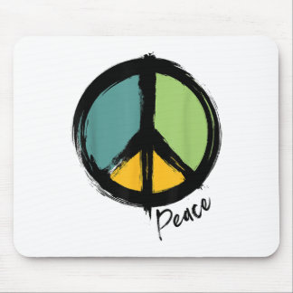 Peace Symbol Save The Earth Say No To War Peaceful Mouse Pad