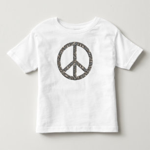 PEACE symbol  - SILVER Toddler T-shirt
