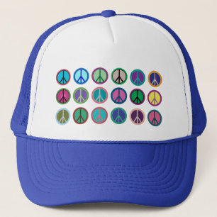 Peace Symbols in Colour Trucker Hat