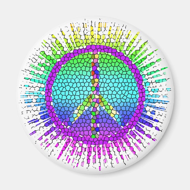 Peace Symbols Magnet (Front)