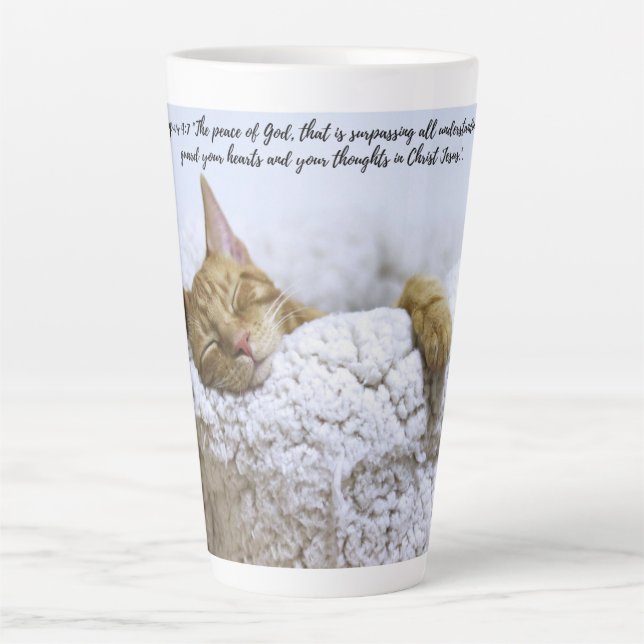 Peace That Passes All....Cat Travel Mug –  (Front)