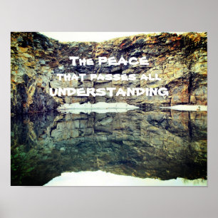 Peace That Passes Understanding Inspirational  Poster
