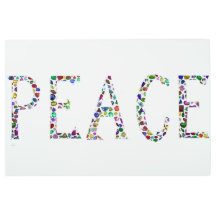 Peace, the word 'PEACE' Gemstone