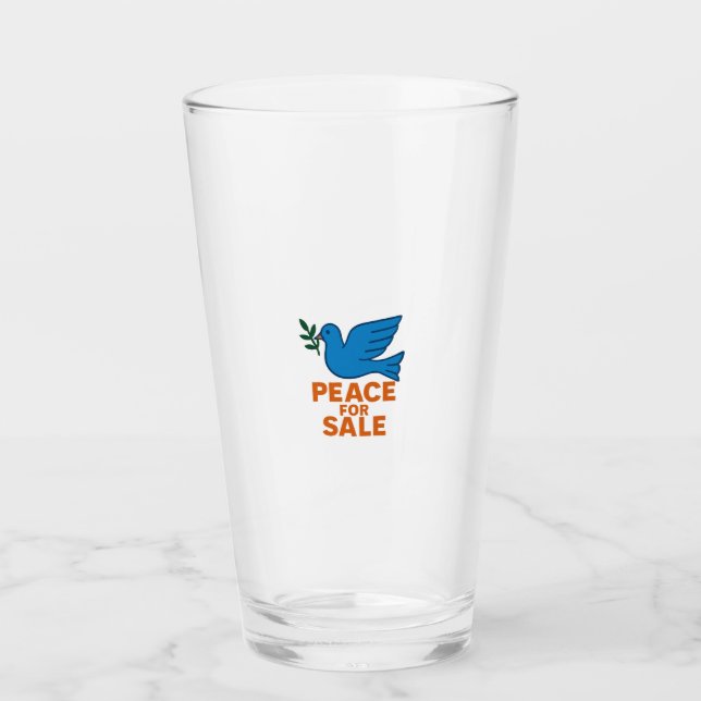 Peace Themed Coffe Mug ,Traveller Mug Glass (Front)