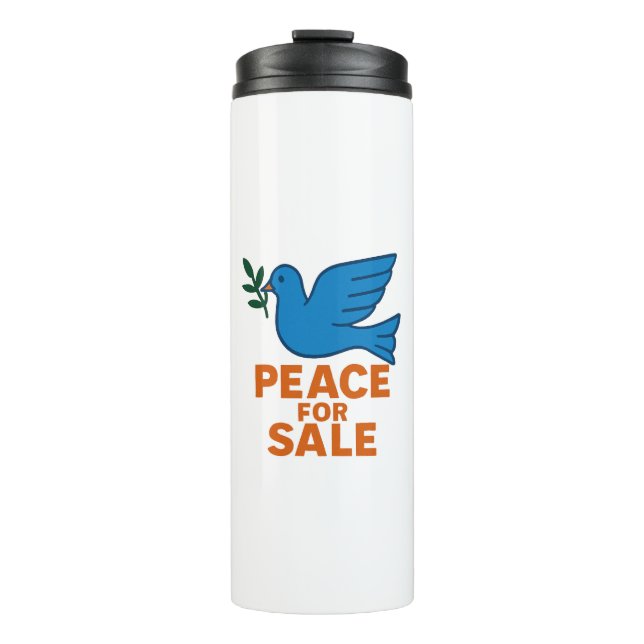 Peace Themed Thermal Thumbler Thermal Tumbler (Front)