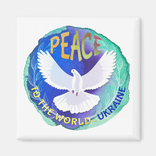 Peace to the World - Ukraine   Magnet
