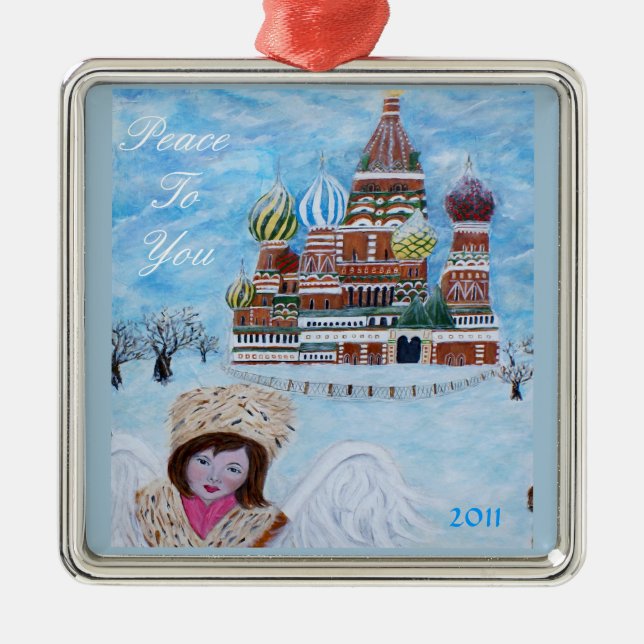 Peace To You Angel Ornament (Front)