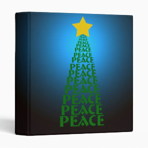 Peace Tree Bright Blue Photo Binder by Heard_