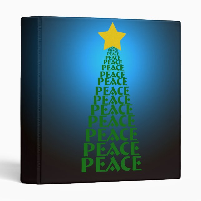 Peace Tree Bright Blue Photo Binder by Heard_ (Front/Spine)