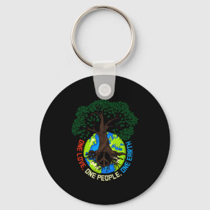 Peace Tree Love Environmental Protection Earth D T Keychain