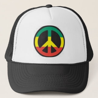 peace trucker hat