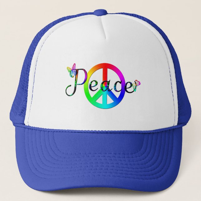 Peace Trucker Hat (Front)