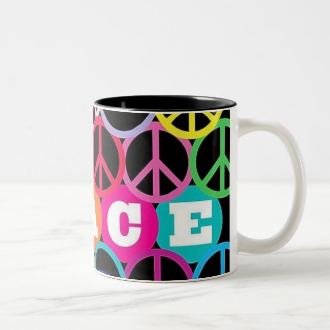 peace Two-Tone coffee mug (Right)