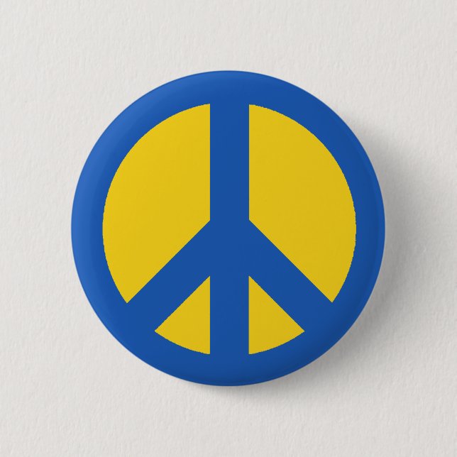Peace Ukraine 2 Inch Round Button (Front)