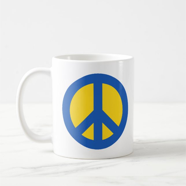 Peace Ukraine Coffee Mug (Left)