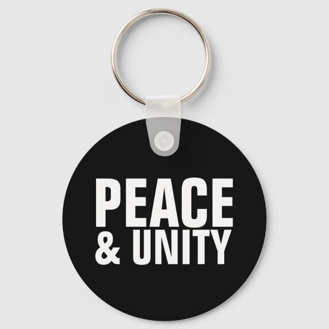 PEACE & UNITY Keychain (Front)
