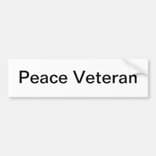 Peace Veteran Bumper Sticker