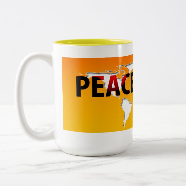 Peace vs War mugs & cups  (Left)