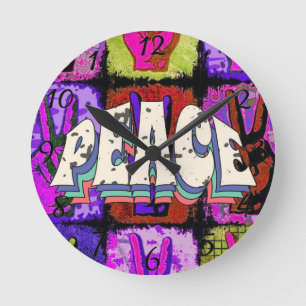 Peace Wall Clock