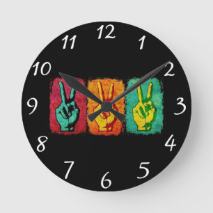 Peace Wall Clock