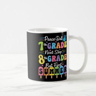Peace We Out 7th Grade Summer Graduation Seventh G Coffee Mug