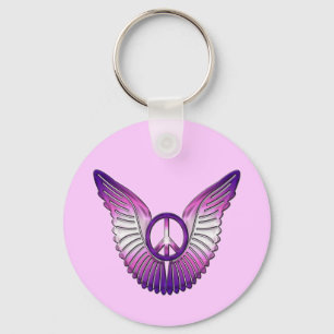 PEACE WINGS KEYCHAIN