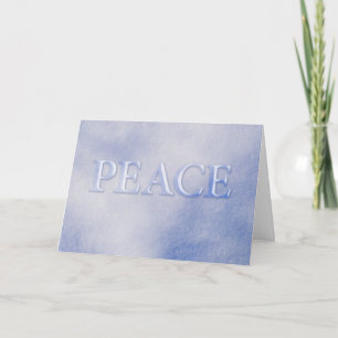 Peace Winter Snow Christmas Holiday Card