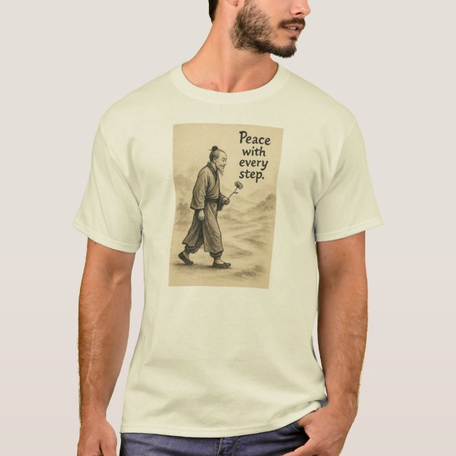 Peace With Every Step - T-Shirt (Front)
