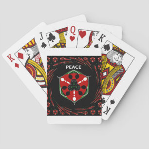 "Peace: with Shield Emblem" Art Print Playing Cards