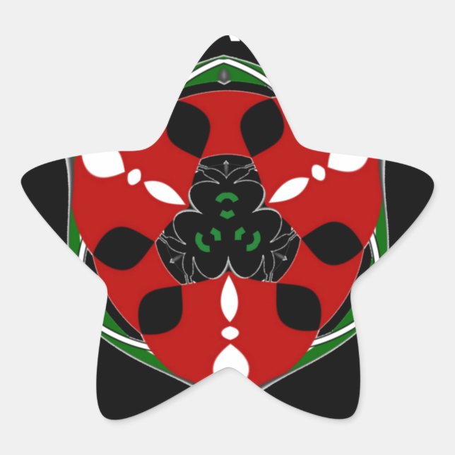 "Peace: with Shield Emblem" Art Print Star Sticker (Front)