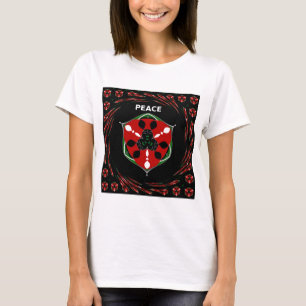 "Peace: with Shield Emblem" Art Print T-Shirt
