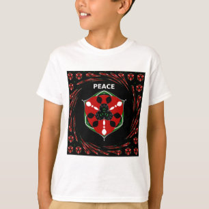 "Peace: with Shield Emblem" Art Print T-Shirt
