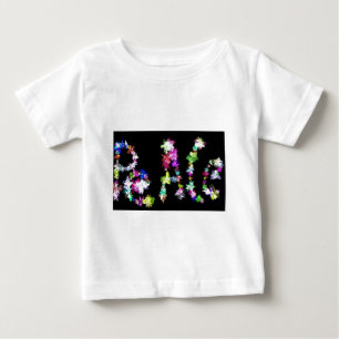 Peace Within, Peace Around   Floral Typography Ins Baby T-Shirt