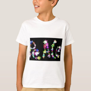 Peace Within, Peace Around Floral Typography Ins T-Shirt