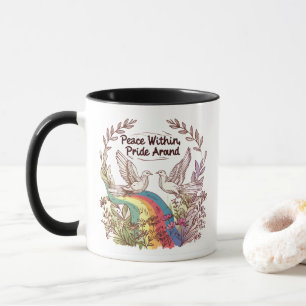 Peace Within, Pride Around – LGBTQ Camping Nature Mug